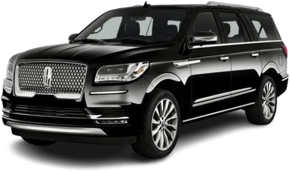 Luxury black SUV with elegant design features.